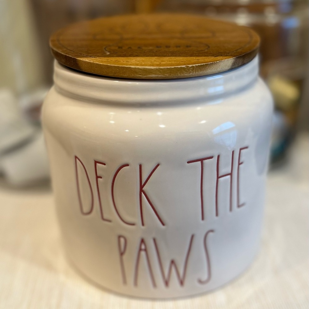 Deck The Paws Rae Dunn Canister